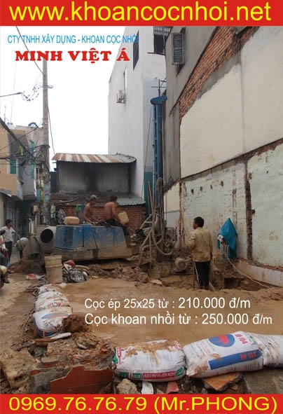 Thi công cọc khoan nhồi giá rẻ